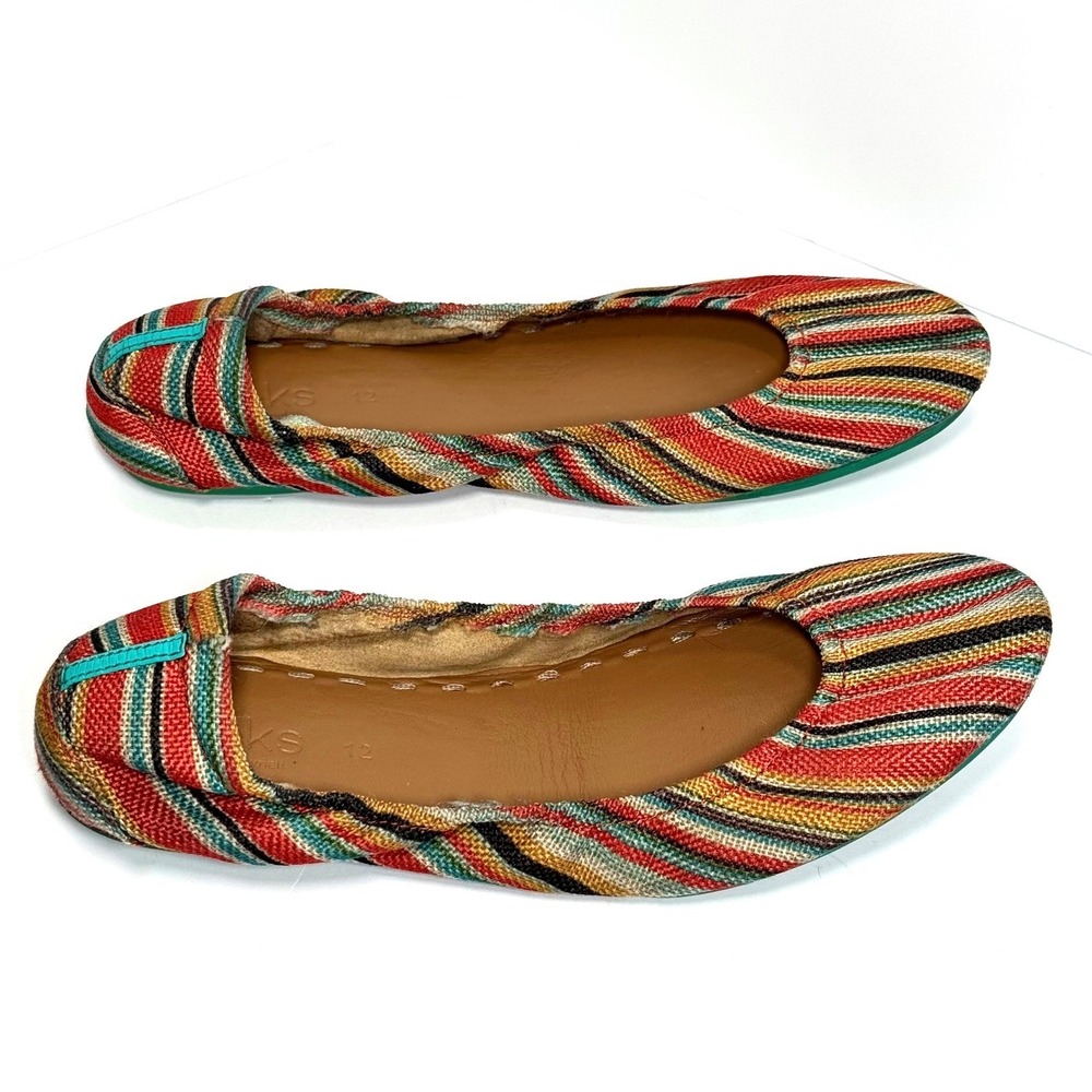 Tieks by Gavrieli Sunset Stripe Ballet Flats Women's 12 Foldable Travel Shoes - Picture 3 of 13